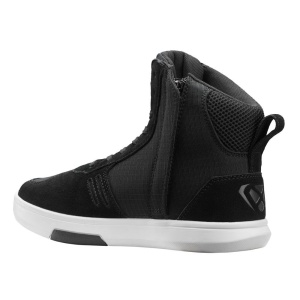 Ghete moto Ixon Ghost Air LS - dama, urban, negru/alb - Img 3