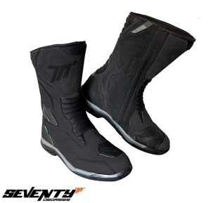 Ghete moto Seventy Degrees SD-BT13 - unisex, impermeabile, touring, negru - Img 3