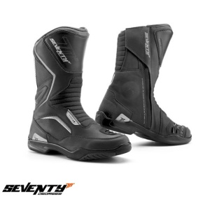 Ghete moto Seventy Degrees SD-BT2 - unisex, impermeabile, touring, negru