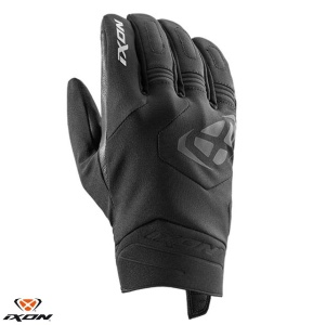 Manusi moto piele Ixon MIG 2 WP MS - barbati, all season, impermeabile, sport, degete tactile, negru/alb