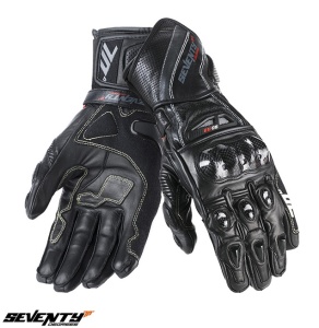 Manusi moto piele Seventy Degrees SD-R2K - barbati, vara, racing, negru/gri