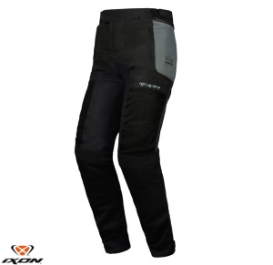 Pantaloni moto Ixon M-Njord MS - barbati, vara, impermeabili, touring/adventure, verde/negru/galben
