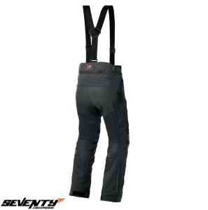 Pantaloni moto Seventy Degrees SD-PT22 - barbati, vara, impermeabili, touring, negru - Img 2