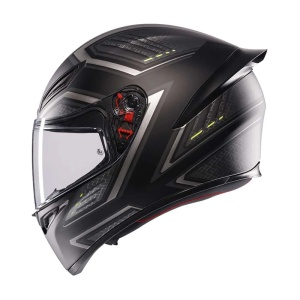 Casca AGV K1 S Sling - Integrală, negru/gri mat, ECE 22.06 - Img 2