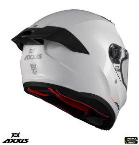 Casca Axxis Fenix A0 Alb Lucios - Img 4