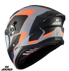 Casca Axxis Panther SV Gale - Integrală, portocaliu mat, Ochelari soare incluși, ECE 22.06 - Img 3