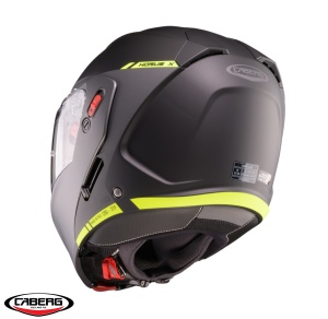 Casca Caberg Horus X Ray - Flip-up, negru/gri/rosu fluor mat, Ochelari soare incluși, ECE 22.06 - Img 8