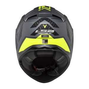 Casca LS2 Helmets Vector II Splitter - Integrală, gri titan/galben mat, Pinlock și ochelari soare incluși, ECE 22.06 - Img 2