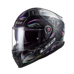 Casca LS2 Helmets Vector II Tropical - Integrală, negru/roz, Pinlock și ochelari soare incluși, ECE 22.06