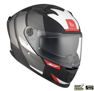 Casca MT Helmets Braker SV Chento - Integrală, gri mat, Ochelari soare incluși, ECE 22.06 - Img 4