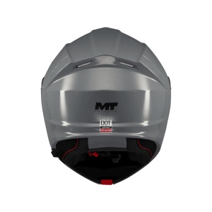 Casca MT Helmets Genesis SV Pure - Flip-up, gri lucios, Ochelari soare incluși, ECE 22.06 - Img 4