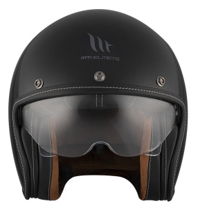 Casca MT Helmets Le Mans 2 S SV - Open face, negru lucios, Ochelari soare incluși, ECE 22.06 - Img 3