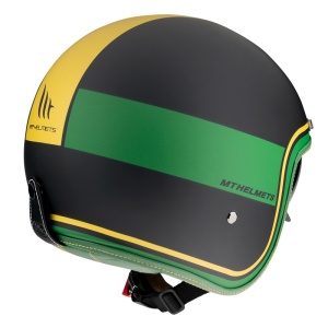 Casca MT Helmets Le Mans 2 SV Tant - Open face, negru/auriu mat, Ochelari soare incluși - Img 3