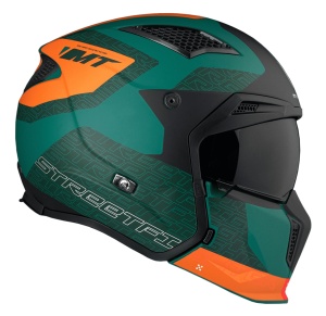 Casca MT Helmets Streetfighter SV S Totem - Adventure, verde mat, Ochelari soare incluși, ECE 22.06 - Img 2