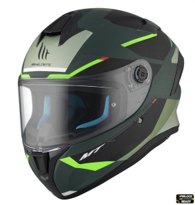 Casca MT Helmets Targo S Kay - Integrală, verde mat, ECE 22.06 - Img 2