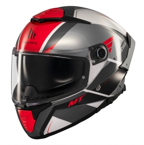 Casca MT Helmets Thunder 4 SV Freeway - Integrală, gri lucios, Ochelari soare incluși, ECE 22.06 - Img 2