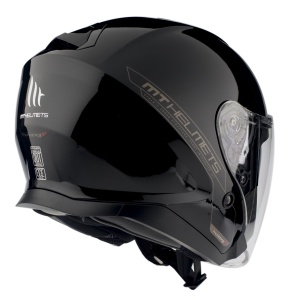 Casca MT Helmets Thunder III SV Jet - Open face, negru lucios, Ochelari soare incluși - Img 3