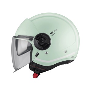 Casca MT Helmets Viale SV S Tasty - Open face, verde mat, Ochelari soare incluși, ECE 22.06 - Img 2