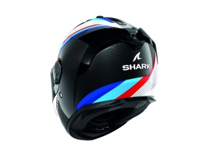 Casca SHARK SPARTAN GT PRO DOKHTA CARBON - Integrală, negru/albastru/lucios, Ochelari soare incluși - Img 2