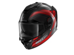 Casca SHARK SPARTAN GT PRO RITMO CARBON - Integrală, negru, Ochelari soare incluși