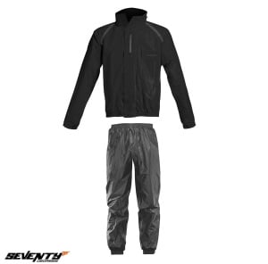 Costum moto Seventy SD-S1 ploaie negru