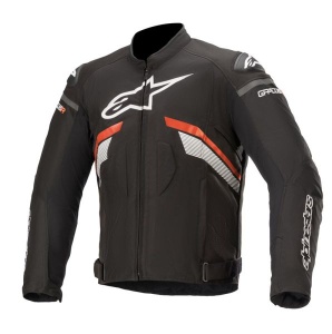 Geaca moto Alpinestars T-GP PLUS R V3 - barbati, all season, sport, alb/fluorescent/negru/rosu