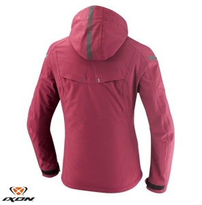 Geaca moto Ixon Burning LS - dama, all season, impermeabila, urban/touring/adventure, visiniu - Img 2