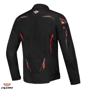 Geaca moto Ixon Caliber WP MS - barbati, all season, impermeabila, roadster/racing, negru/alb/rosu - Img 2