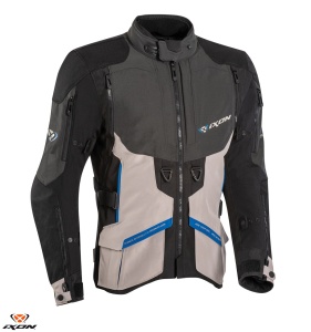Geaca moto Ixon Ragnar - barbati, all season, impermeabila, touring/adventure, negru/antracit/gri
