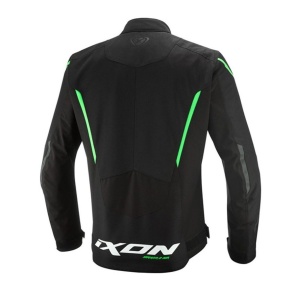 Geaca moto Ixon Striker 2 AIR WP MS - barbati, impermeabila, street/sport, negru/verde - Img 2