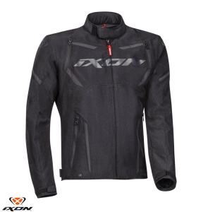 Geaca moto Ixon Striker MS - barbati, vara, impermeabila, roadster/racing, negru