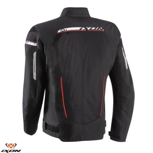Geaca moto Ixon T-Rex MS - barbati, all season, impermeabila, roadster/racing, negru/alb/rosu - Img 2