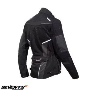 Geaca moto Seventy Degrees SD-JT70 Atacama - barbati, vara, impermeabila, touring/adventure, negru/gri/alb - Img 2