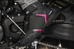 Ghete moto Ixon Gambler WP LS - dama, all season, impermeabile, roadster, negru - Img 4