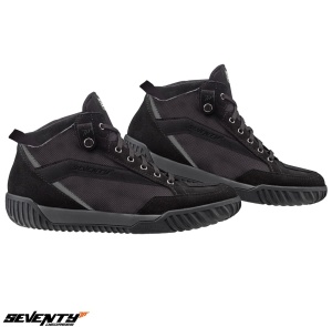 Ghete moto Seventy Degrees SD-BC12 - unisex, impermeabile, street, negru - Img 2
