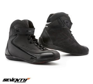 Ghete moto Seventy Degrees SD-BC6 - unisex, sport, negru