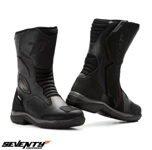 Ghete moto Seventy Degrees SD-BT13 - unisex, impermeabile, touring, negru
