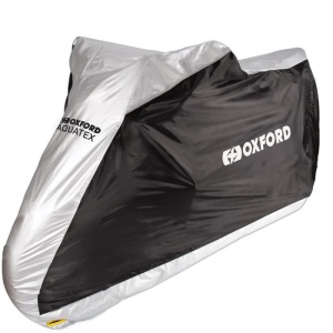Husa motociclete exterior Oxford Aquatex (gri-negru) – marime: L – waterproof