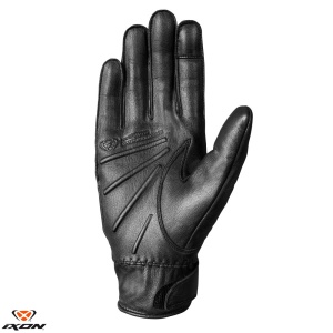 Manusi moto piele Ixon RS Nizo LS - dama, vara, urban/heritage, degete tactile, negru - Img 2