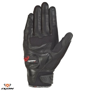 Manusi moto piele Ixon RS Rise Air MS - barbati, vara, sport, degete tactile, negru - Img 2