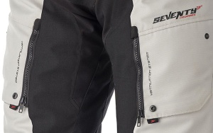 Pantaloni moto Seventy Degrees SD-PT1S - unisex, vara, impermeabili, touring, negru/gri - Img 4