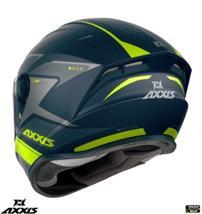 Casca Axxis Draken S Sunray - Integrală, gri/verde fluor mat, ECE 22.06 - Img 2