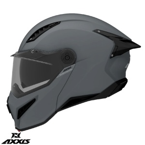 Casca Axxis GhostFighter SV - Flip-up, titanium mat, Ochelari soare incluși, ECE 22.06