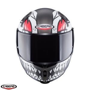 Casca Caberg Avalon X SV Punk - Integrală, gri/alb/rosu mat, Ochelari soare incluși, ECE 22.06 - Img 3