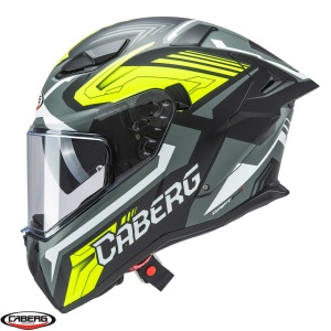Casca Caberg Drift Evo II SV Jarama - Integrală, negru/gri/galben fluor mat, Pinlock și ochelari soare incluși, ECE 22.06 - Img 2
