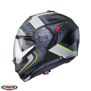 Casca Caberg Duke X SV Tour - Flip-up, negru/galben fluor, Ochelari soare incluși, ECE 22.06 - Img 3