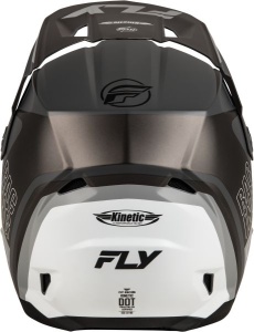 Casca Fly Racing KINETIC - Cross enduro, negru/alb/gri mat, ECE 22.06 - Img 3