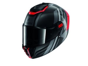 Cască Integrală SHARK SPARTAN RS CARBON SHAWN negru/gri/rosu lucios - Img 1