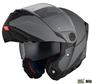 Casca MT Atom 2 SV A2 flip-up Titanium mat - Img 1