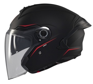 Casca MT Helmets Cosmo SV - Open face, negru mat, ECE 22.06